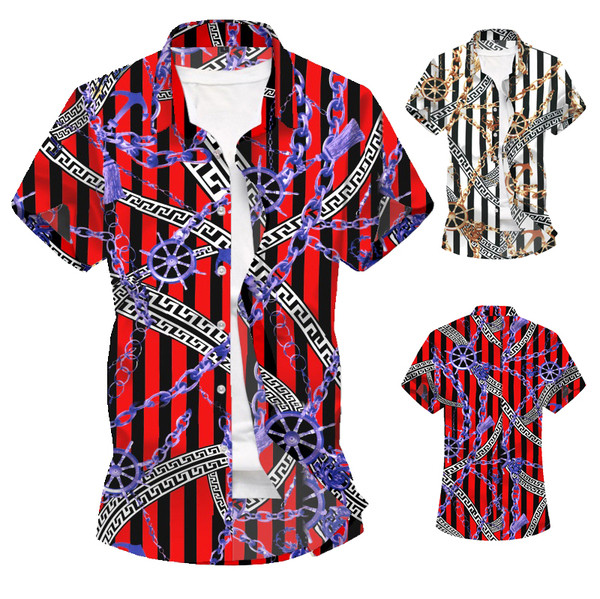 Alkalmi férfi ing mintával és klasszikus gallérral