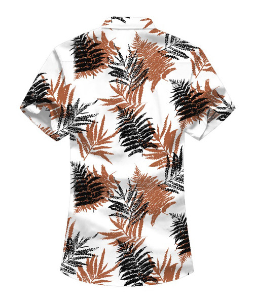 Lillemustri ja lühikeste varrukatega vabaaja meeste särk