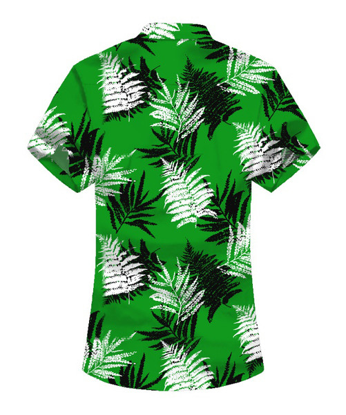 Lillemustri ja lühikeste varrukatega vabaaja meeste särk