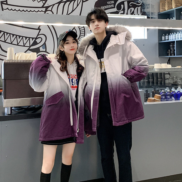 Naiste sillerdavates värvides ja pehme voodriga talvejope - unisex mudel