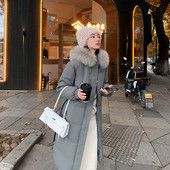 Pikk naiste jope sule ja taskutega