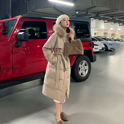 Pikk naiste jope sule ja taskutega