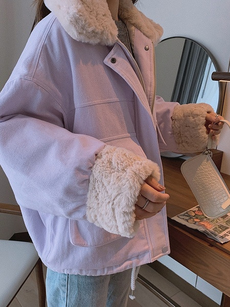 Naiste jakk sule ja taskutega - lai mudel