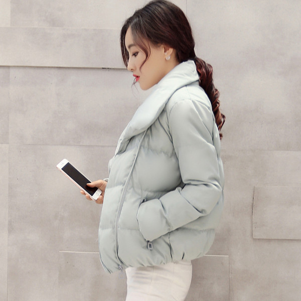 Jauna modeļa sieviešu jaka piemērota ziemai ar augstu apkakli