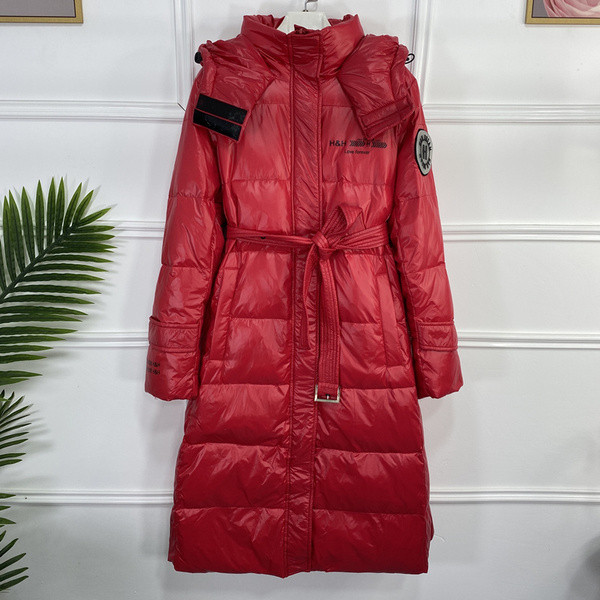 Jauna modeļa gara ziemas jaka ar jostasvietu