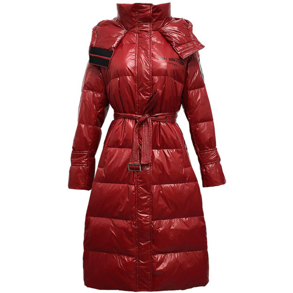 Jauna modeļa gara ziemas jaka ar jostasvietu