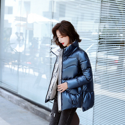 Uue mudeli kõrge krae ja lukuga naiste talvejope