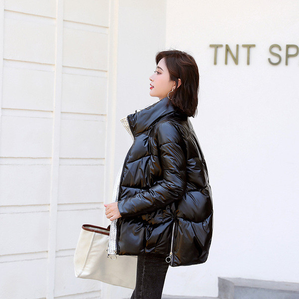 Uue mudeli kõrge krae ja lukuga naiste talvejope