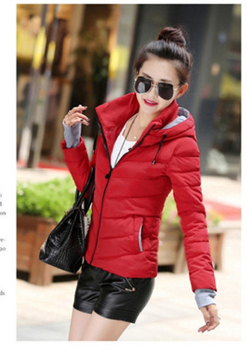 Naiste vabaaja jope kapuutsiga-sobib talveks