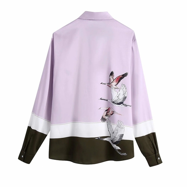 Új modell őszi ing színes rátéttel