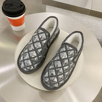 Νέο μοντέλο γυναικεία παπούτσια φθινοπώρου με μαλακή επένδυση και πούλιες