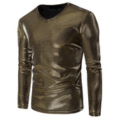 Stiilne meeste pluus ovaalse kaelusega ja pikkade varrukatega