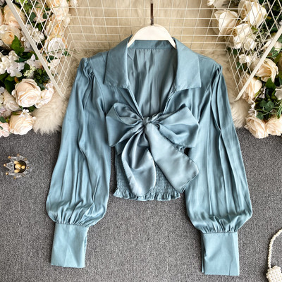 Moodne naiste särk 3D paela ja klassikalise kraega