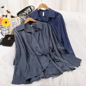 Moodne lipsude ja pikkade varrukatega naiste särk