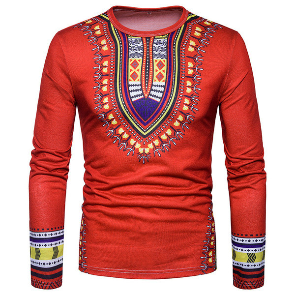 Muška aktualna bluza s ovalnim izrezom i dugim rukavima