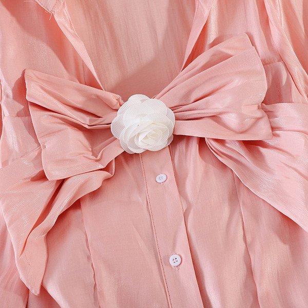 Moodne pikkade varrukate, klassikalise krae ja nööpidega naiste särk