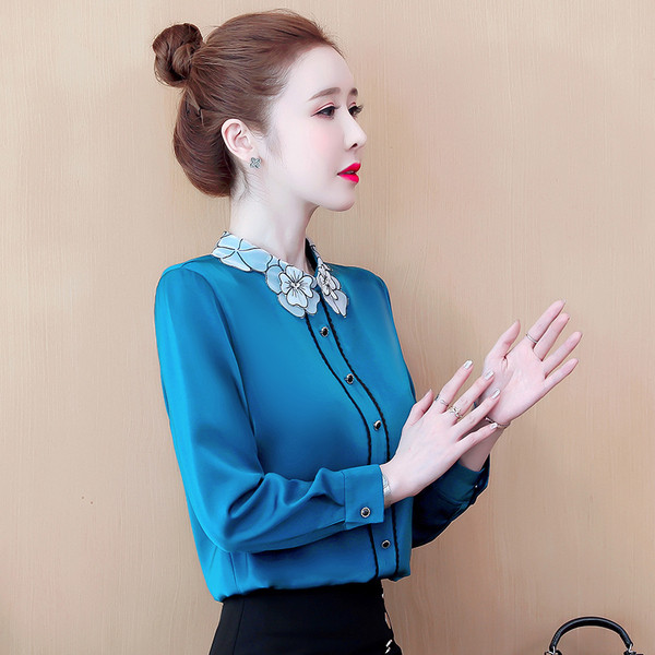 Új modell hosszú ujjú női ing