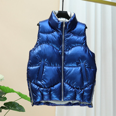 Ikdienas sieviešu ziemas veste ar augstu apkakli