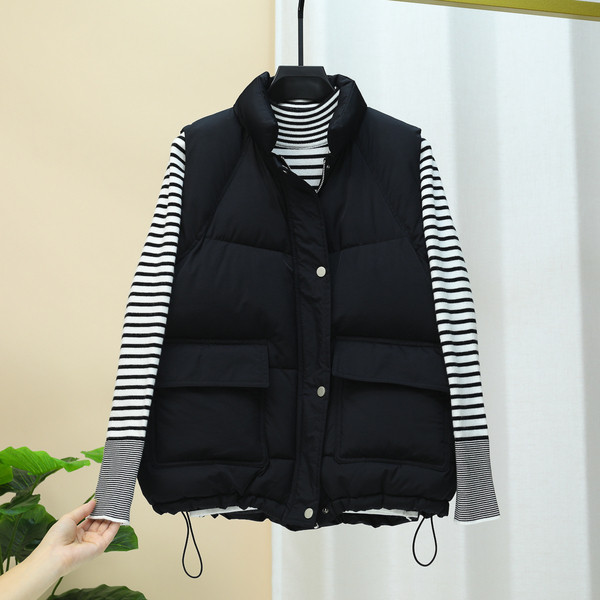 Νέο μοντέλο γυναικείου γιλέκου με κορδόνια και τσέπες