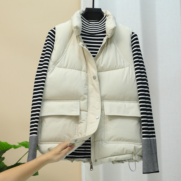 Νέο μοντέλο γυναικείου γιλέκου με κορδόνια και τσέπες