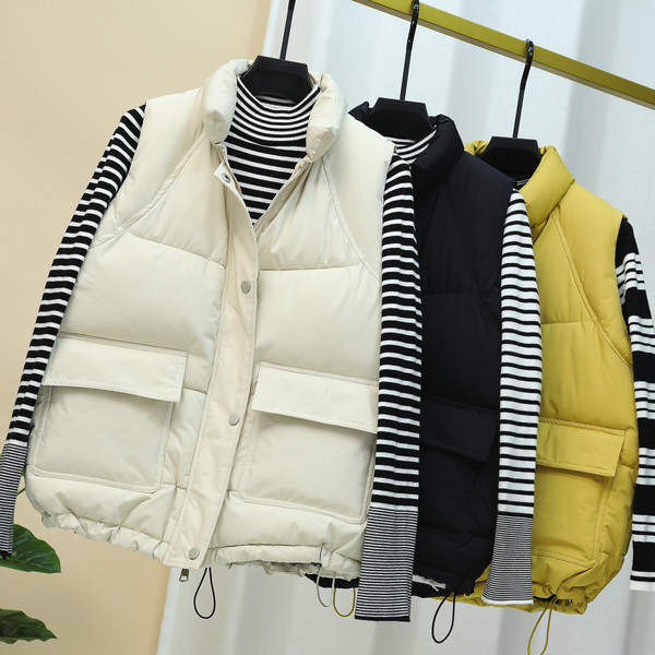 Νέο μοντέλο γυναικείου γιλέκου με κορδόνια και τσέπες