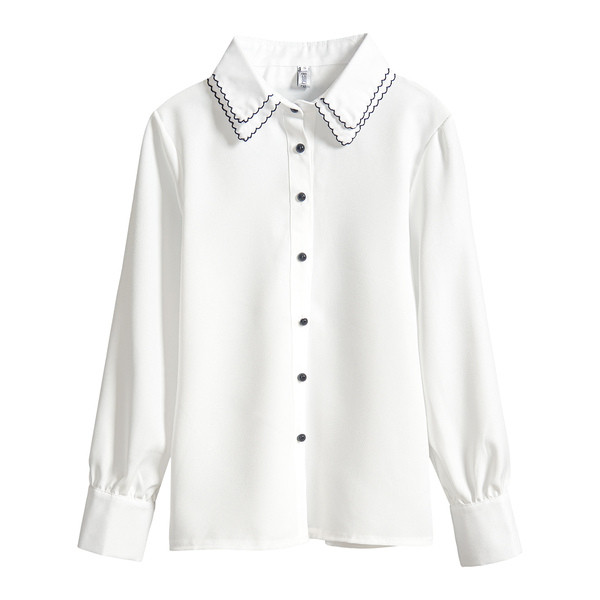 Új modell női ing klasszikus gallérral és hosszú ujjal