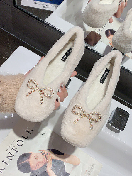 Γυναικεία παπούτσια με κορδέλα και πέτρες