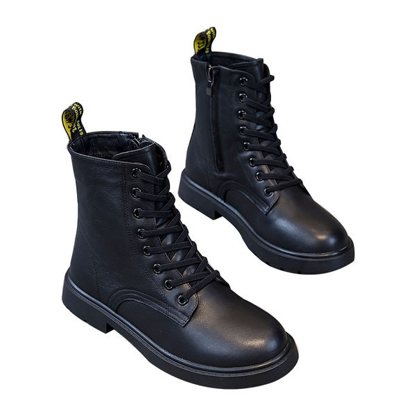 Női bőrcsizma lapos talppal - két modell