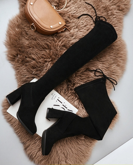 Öko-seemisnahast moodsad paeltega naiste saapad