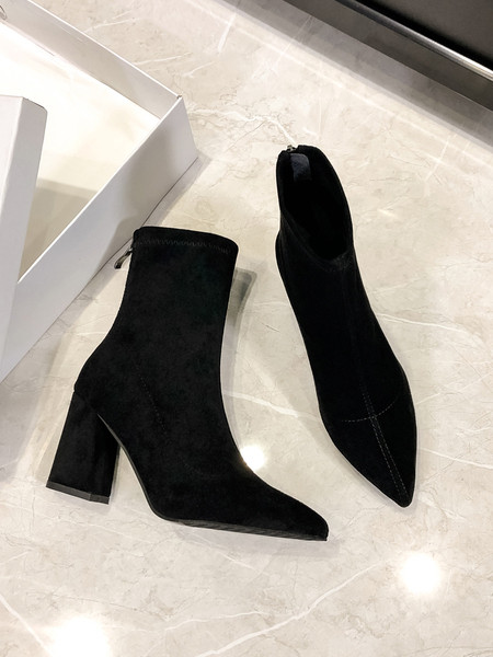 Novi model ženskih čizama od eko brušene kože - visina pete 6 ili 8 cm