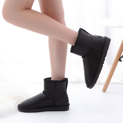 Ζεστές μπότες με μαλακή επένδυση για γυναίκες - δύο μοντέλα