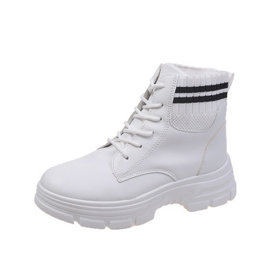 Naiste vabaaja saapad nööridega ökonahast terava otsaga mudel