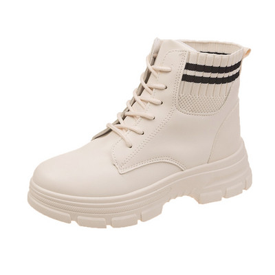 Naiste vabaaja saapad nööridega ökonahast terava otsaga mudel