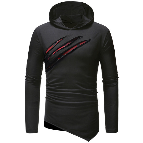 Moderna muška bluza sa asimetričnim dugim rukavima