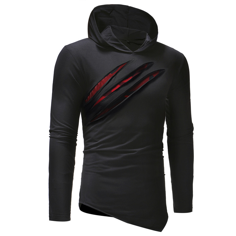 Moderna muška bluza sa asimetričnim dugim rukavima