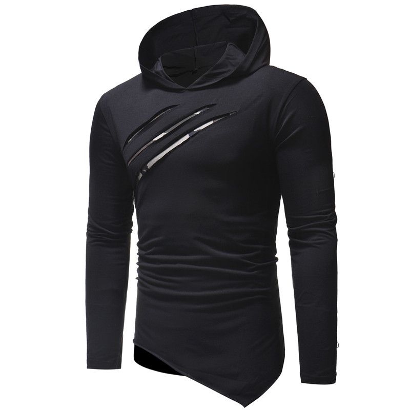 Moderna muška bluza sa asimetričnim dugim rukavima