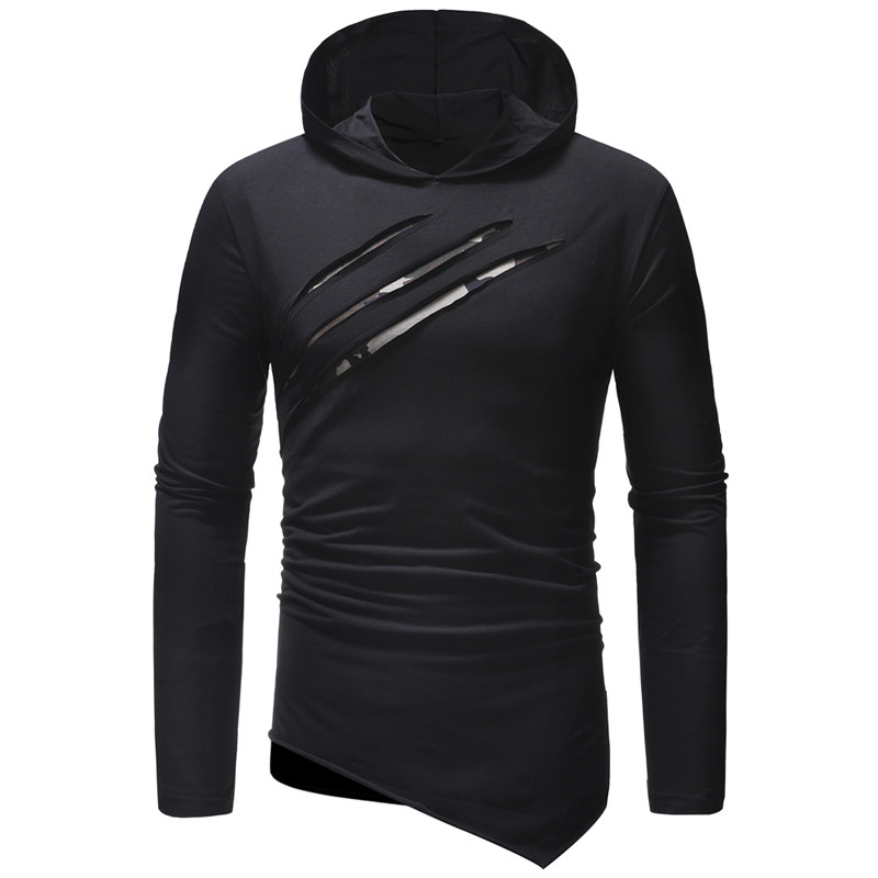 Moderna muška bluza sa asimetričnim dugim rukavima