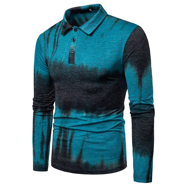 Ανδρική μοντέρνα μπλούζα κλασικό μοντέλο με κλασικό γιακά