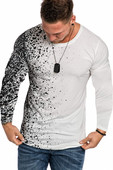 Μοντέρνα ανδρική μπλούζα με μακρύ μανίκι