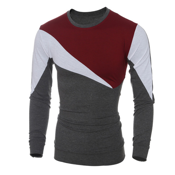 Praegune ovaalse kaelusega liibuv meeste pluusiga mudel