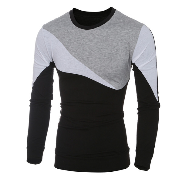 Praegune ovaalse kaelusega liibuv meeste pluusiga mudel