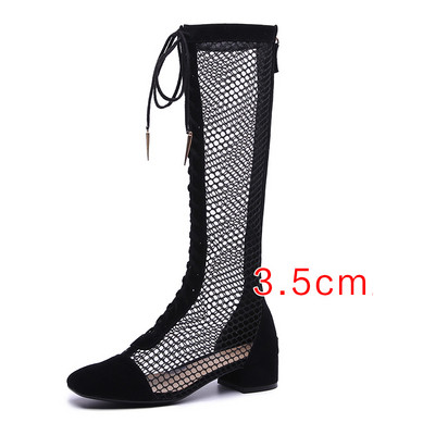 Moodsad naiste võrksaapad - paks konts, kõrgus 3,5 cm või 6,5 cm