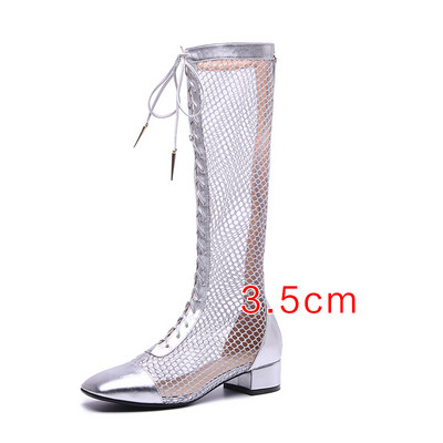 Moodsad naiste võrksaapad - paks konts, kõrgus 3,5 cm või 6,5 cm