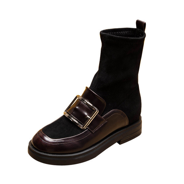 Moodsad pandla ja lameda tallaga naiste saapad