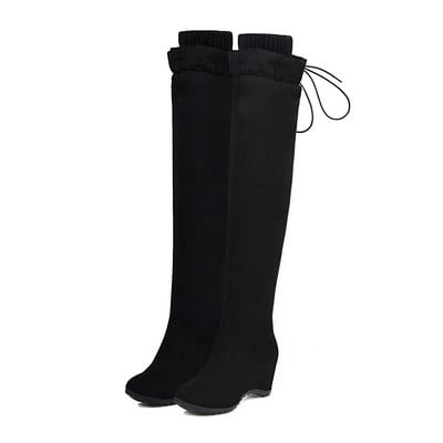 Öko-seemisnahast valmistatud vabaaja platvormiga naiste saapad