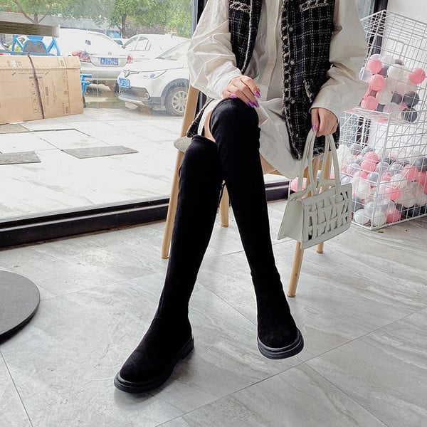 Uus mudel naiste saapad öko seemisnahast sokitüübist