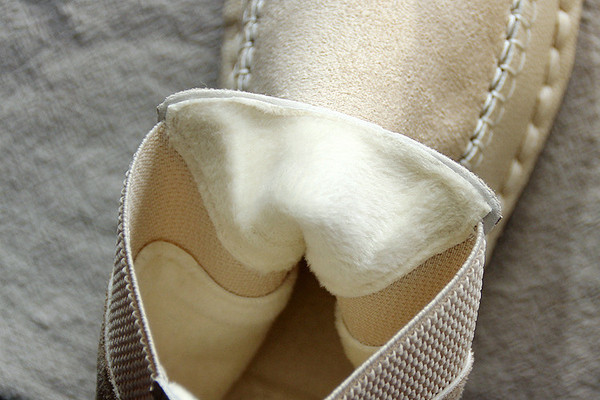 Női alkalmi csizma eco velúrból, lapos talppal