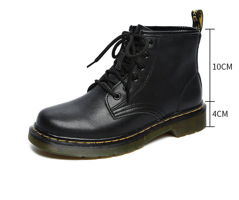 Alkalmi női bőrcsizma durva talppal - unisex modell