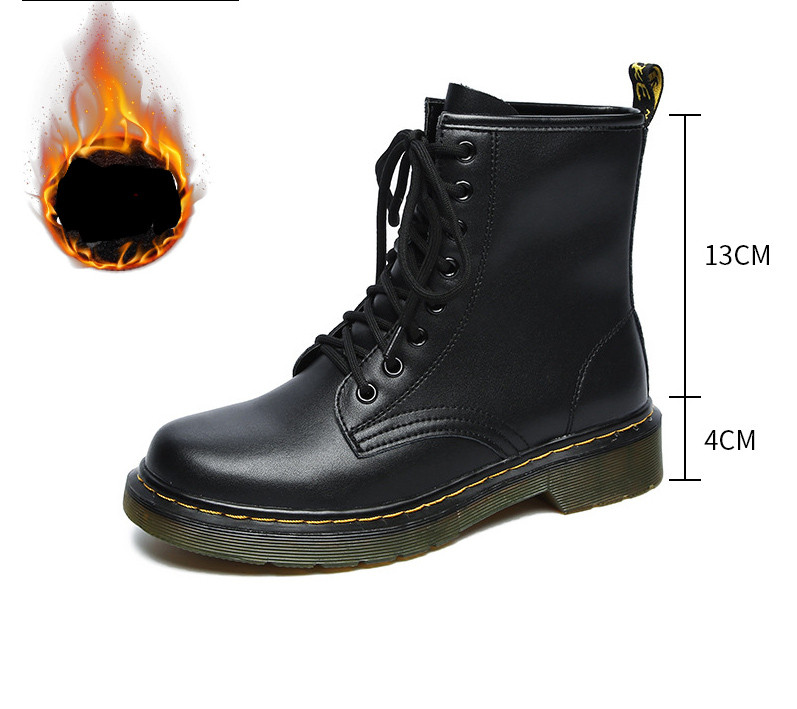 Alkalmi női bőrcsizma durva talppal - unisex modell