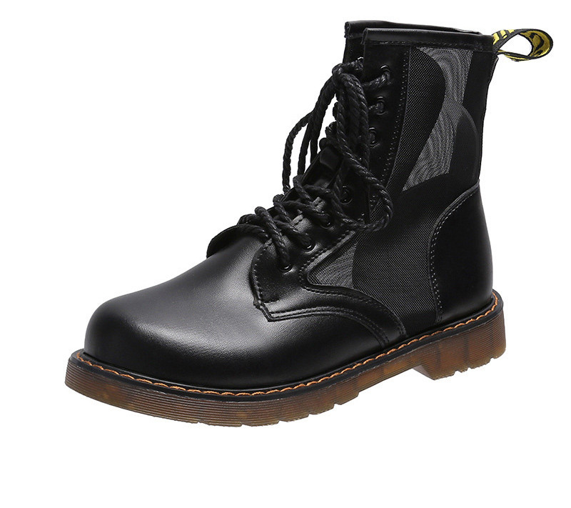 Alkalmi női bőrcsizma durva talppal - unisex modell